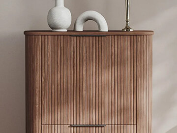 Möbel mit Nuten oder Nutleisten