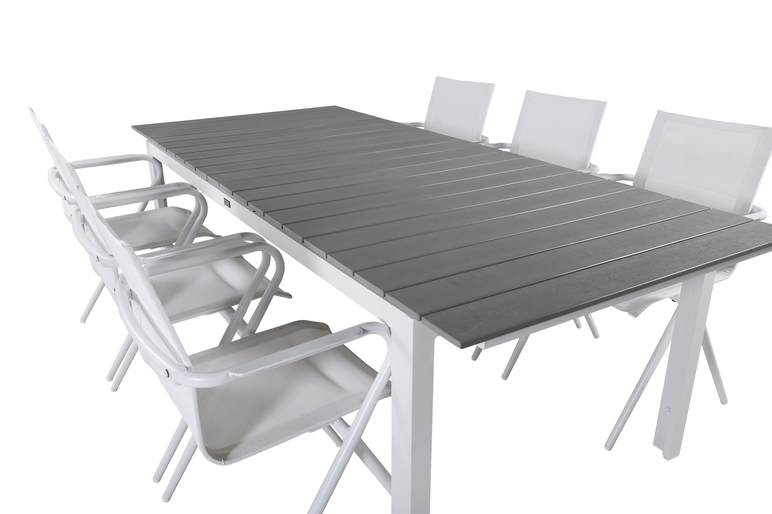 Gartentisch Dallas 668 (Grau + Weiss)