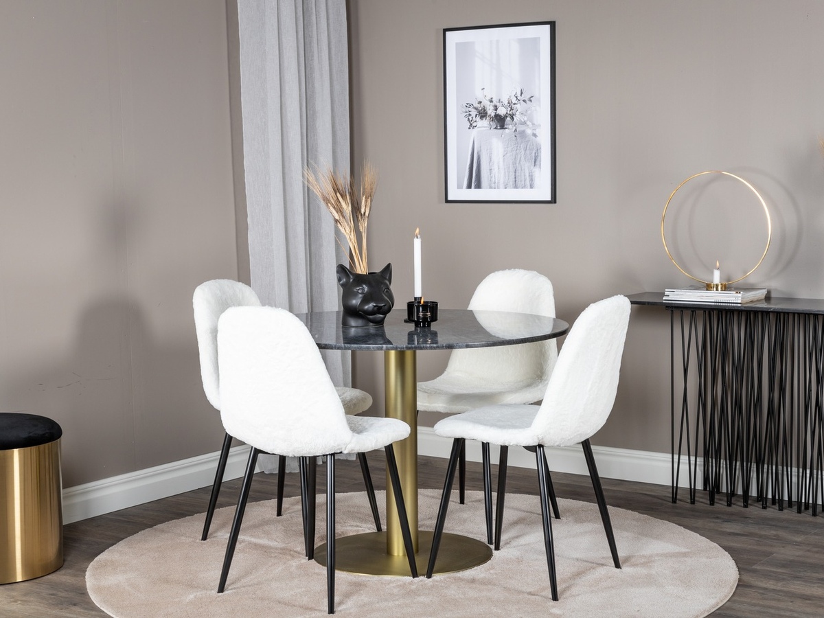 Essgruppe Dallas 1215 (Weiss + Schwarz)