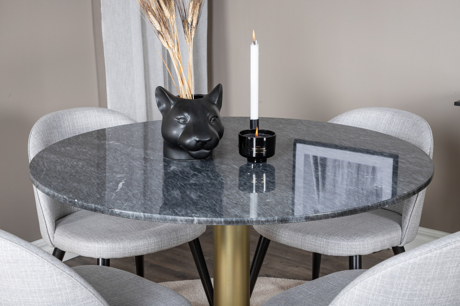 Essgruppe Dallas 1219 (Grau + Schwarz)