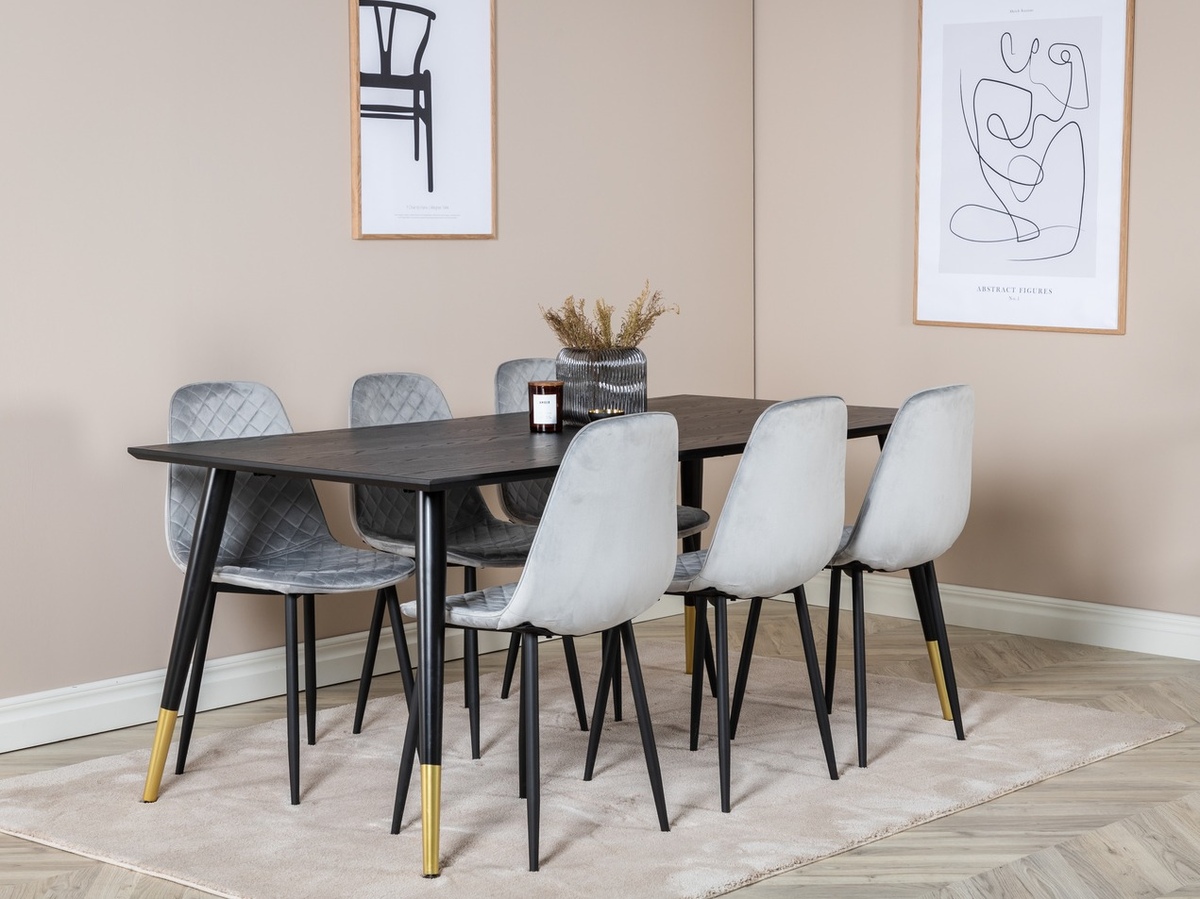 Essgruppe Dallas 1259 (Grau + Schwarz)