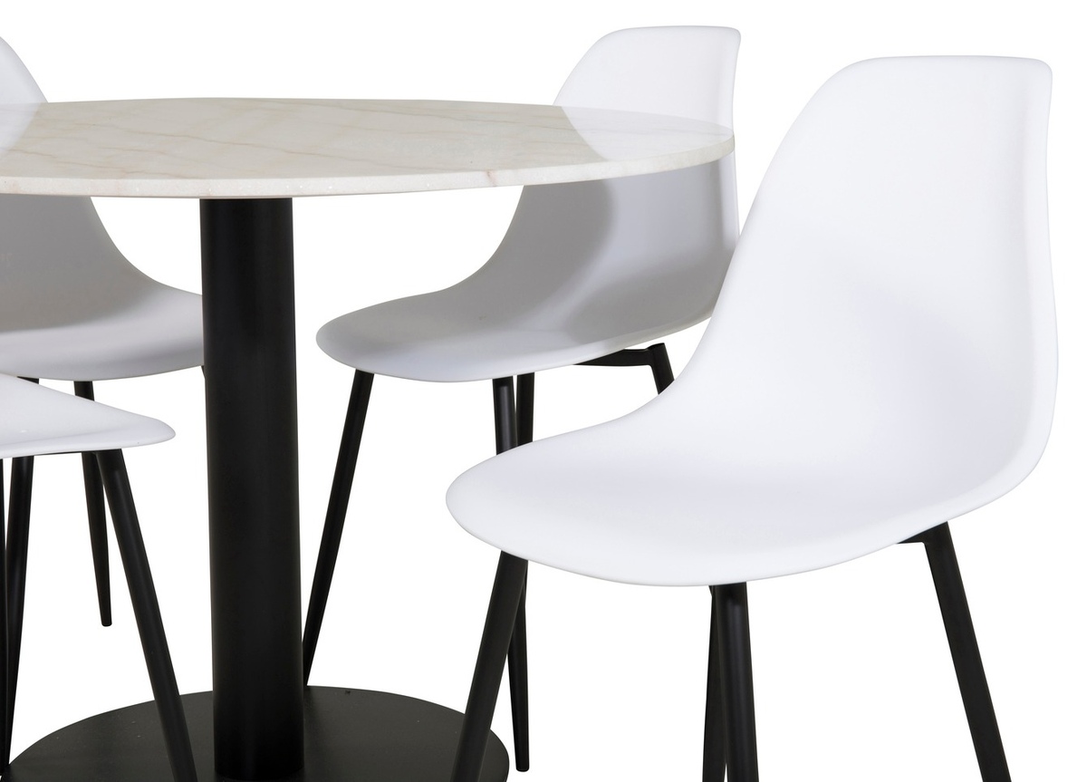 Essgruppe Dallas 1304 (Weiss + Schwarz)