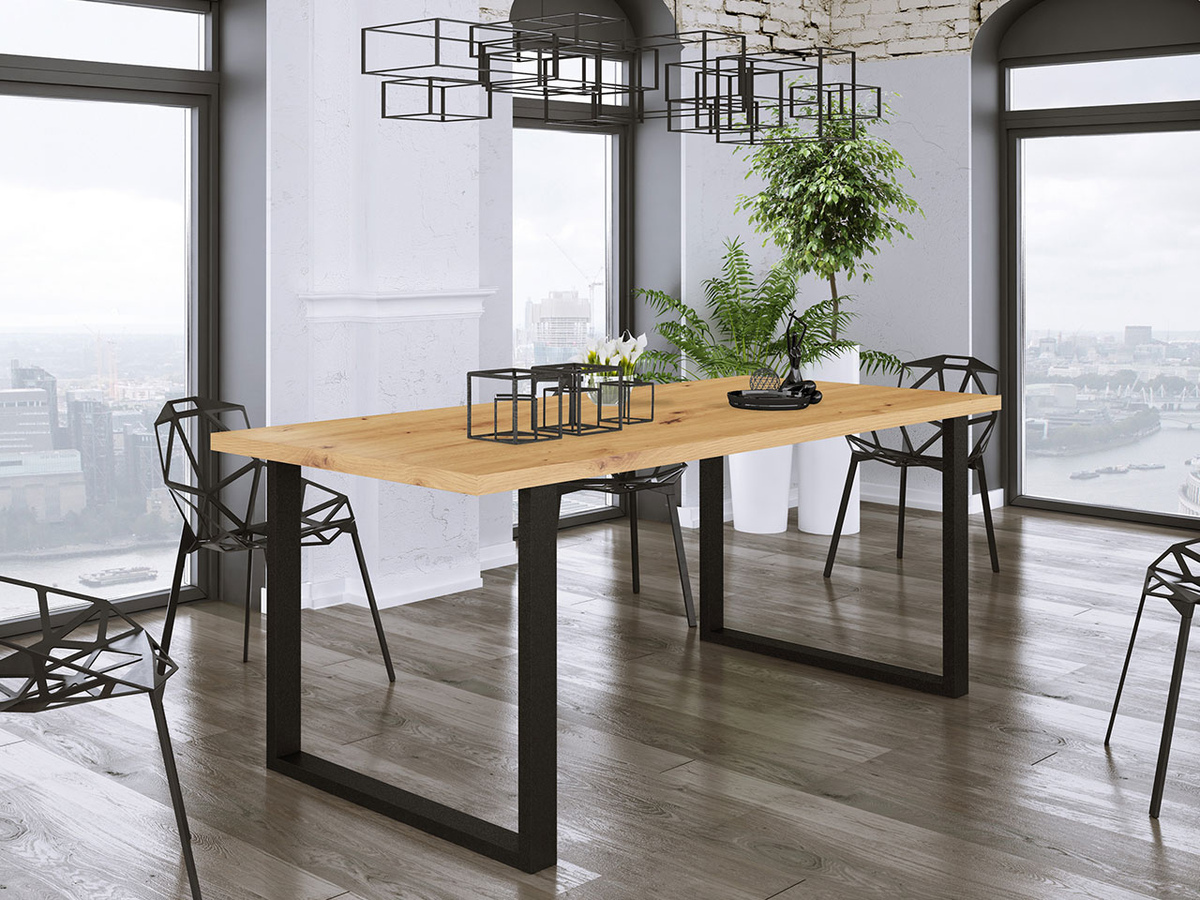 Tisch Tucson 138 (Artisan-Eiche + Schwarz)