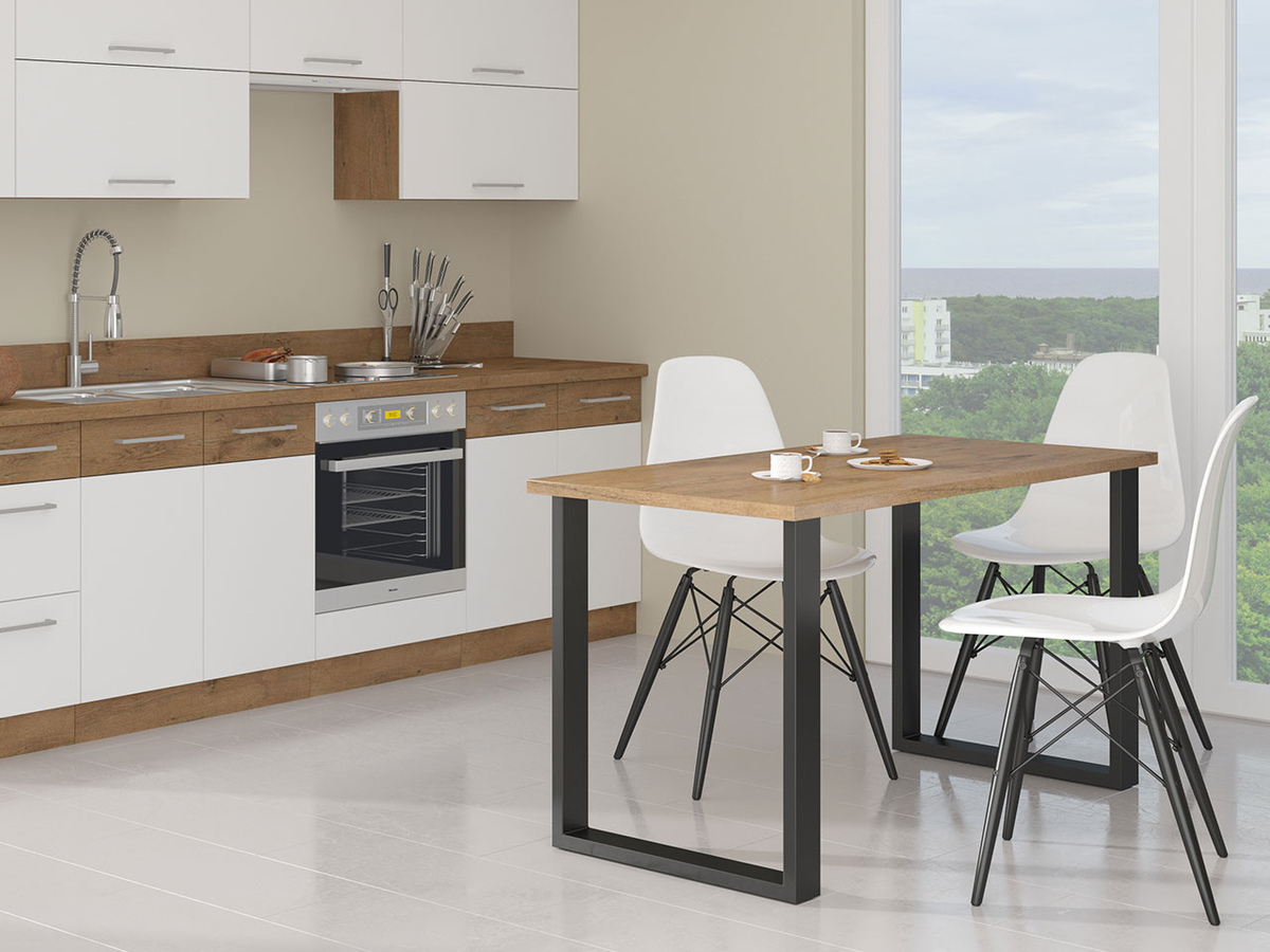 Tisch Tucson 138 (Lancelot-Eiche + Schwarz)