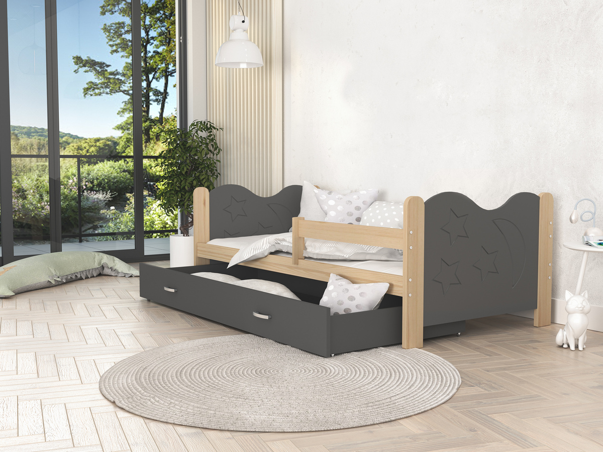 Bett Aurora 124 (Kiefernholzoptik)