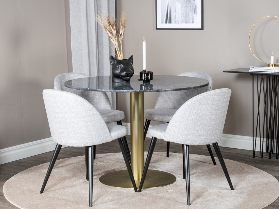 Essgruppe Dallas 1219 (Grau + Schwarz)