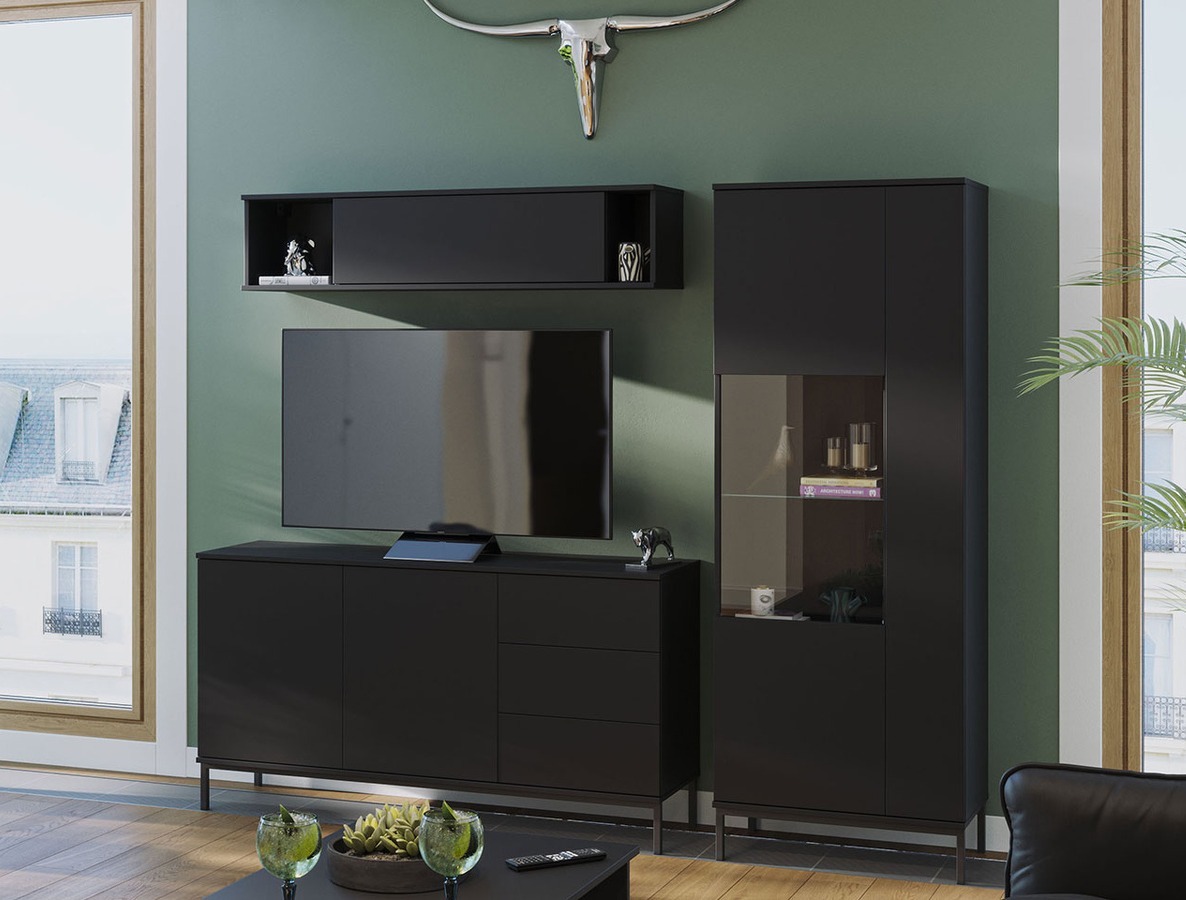Kommode Lomsore 104 (Schwarz)