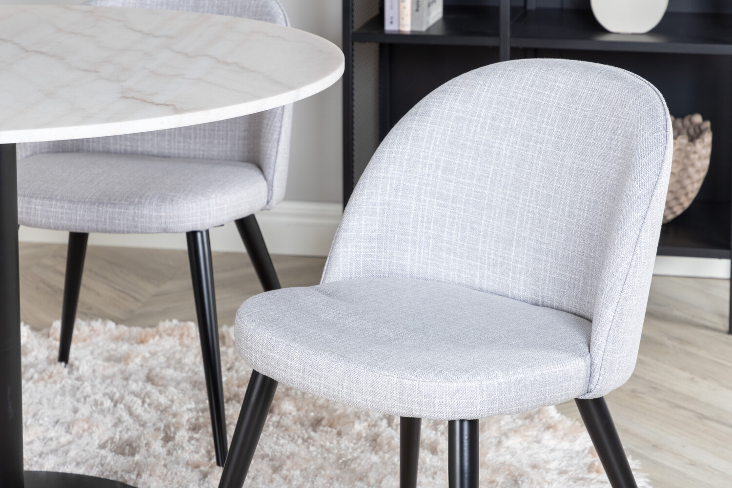 Essgruppe Dallas 2572 (Schwarz + Hellgrau)