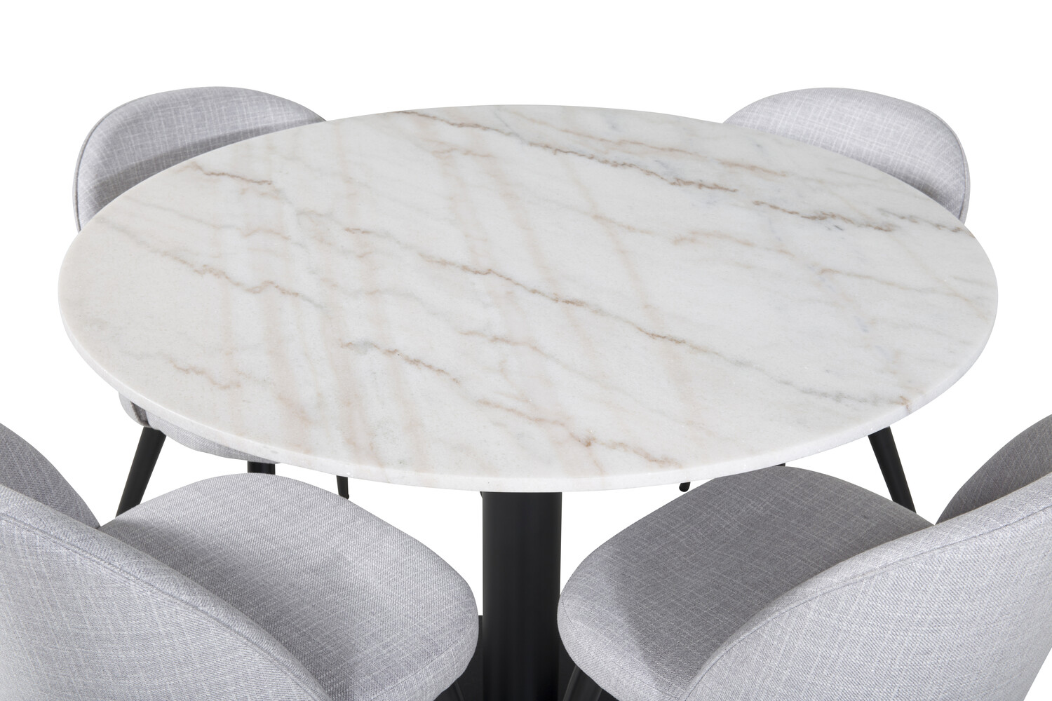 Essgruppe Dallas 2572 (Schwarz + Hellgrau)