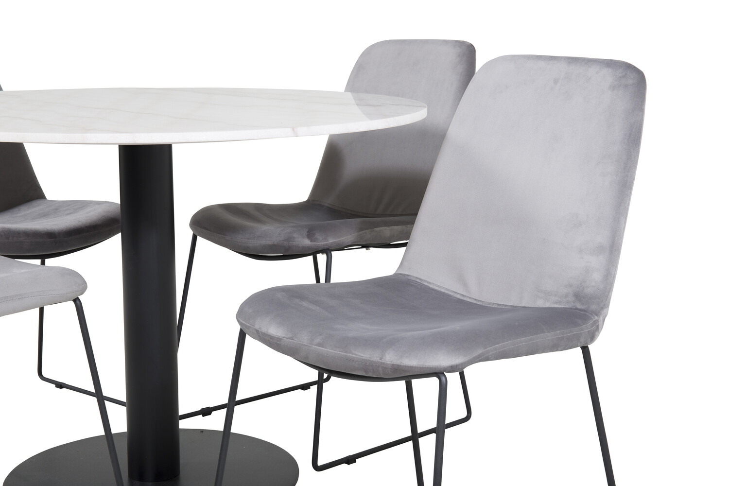 Essgruppe Dallas 2601 (Grau + Schwarz)