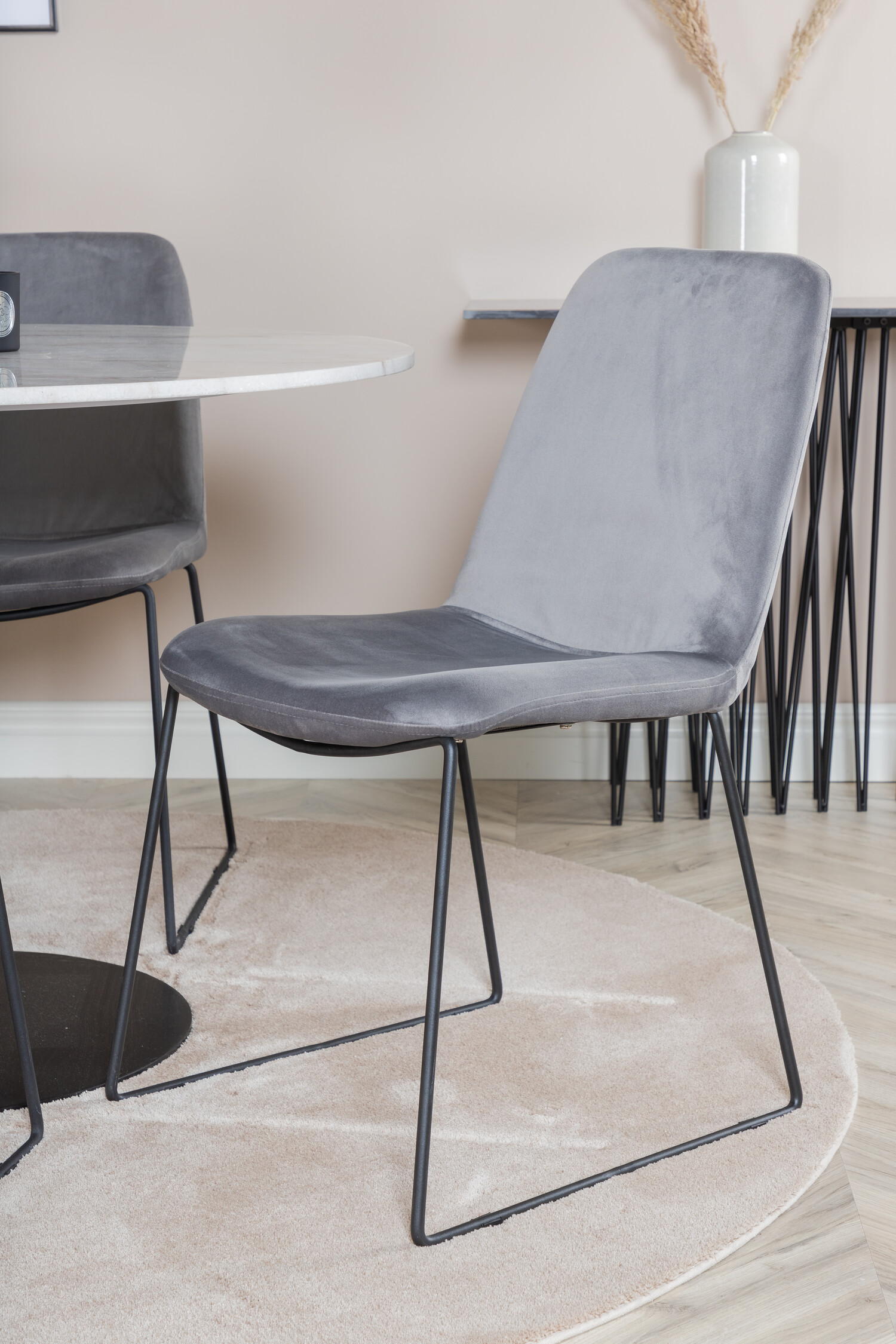 Essgruppe Dallas 2601 (Grau + Schwarz)