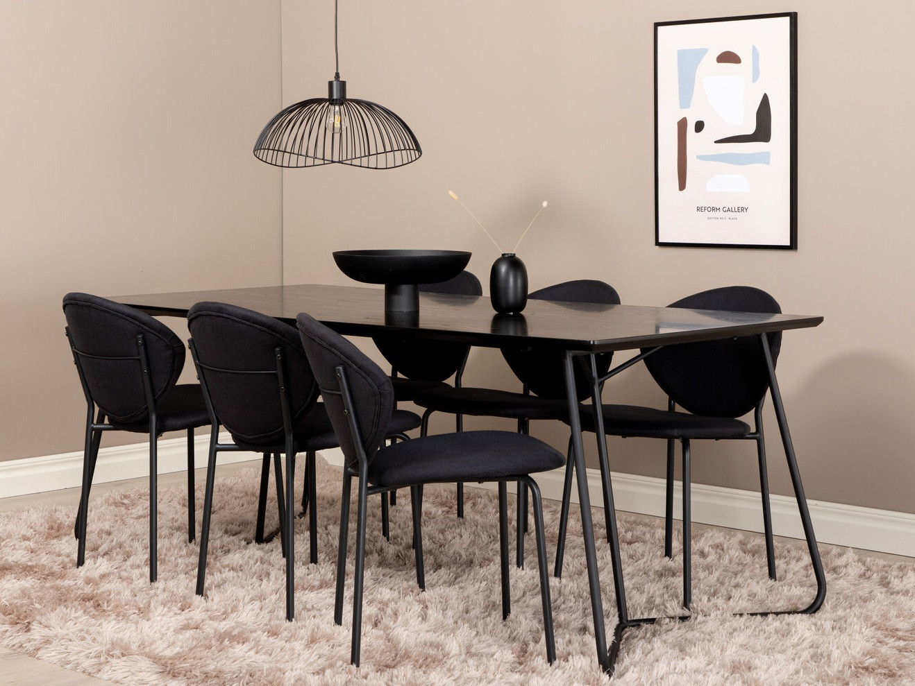 Essgruppe Dallas 3040 (Schwarz)