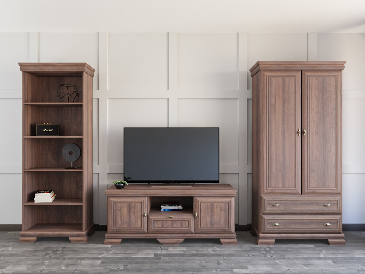 Wohnzimmer-Set Salmeru 110 (Samoa King Nussholzoptik)