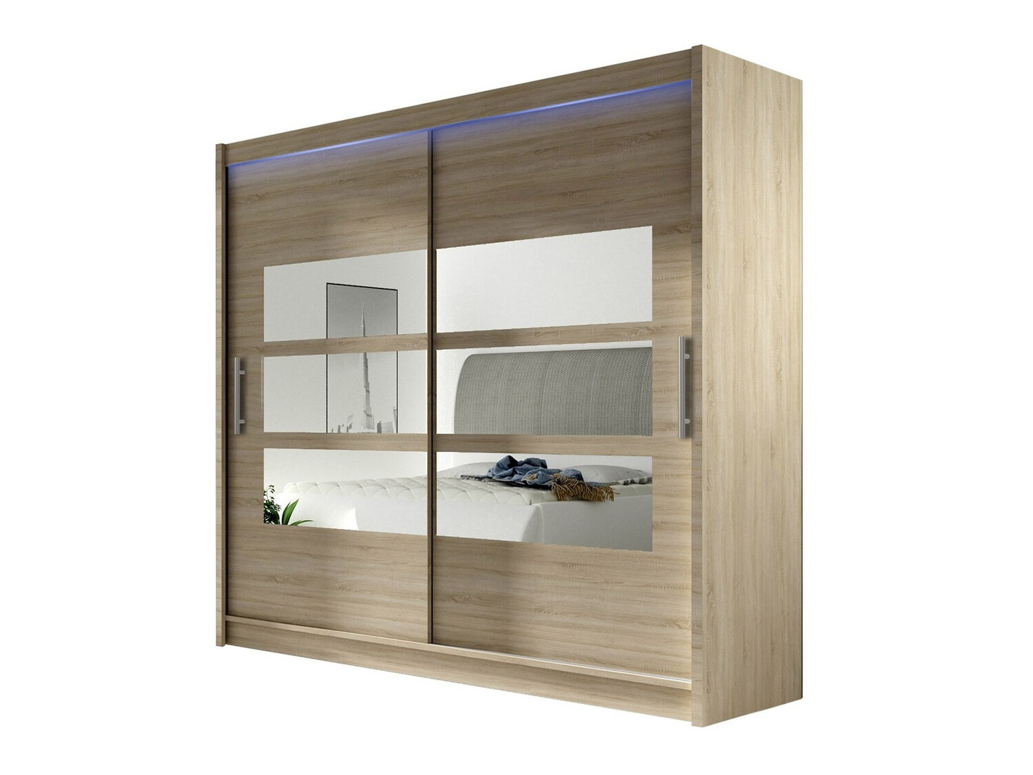 Kleiderschrank Closico Pallor III (Sonoma-Eiche)