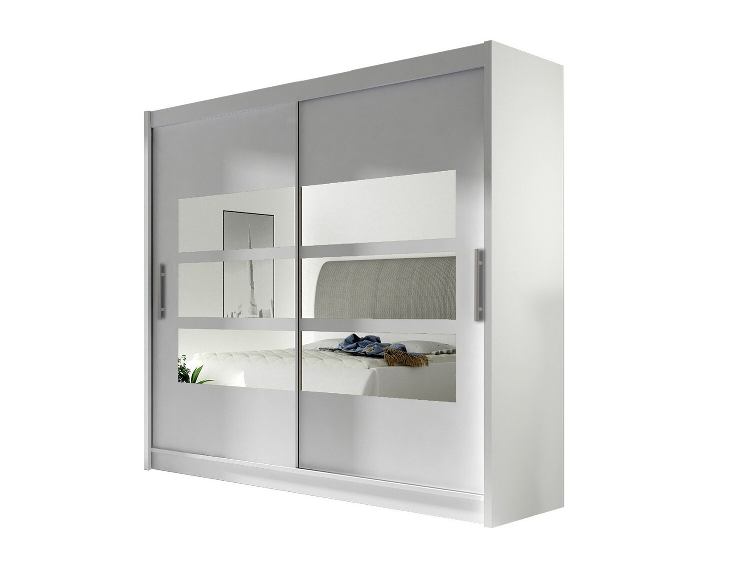 Kleiderschrank Closico Pallor III (Weiss)