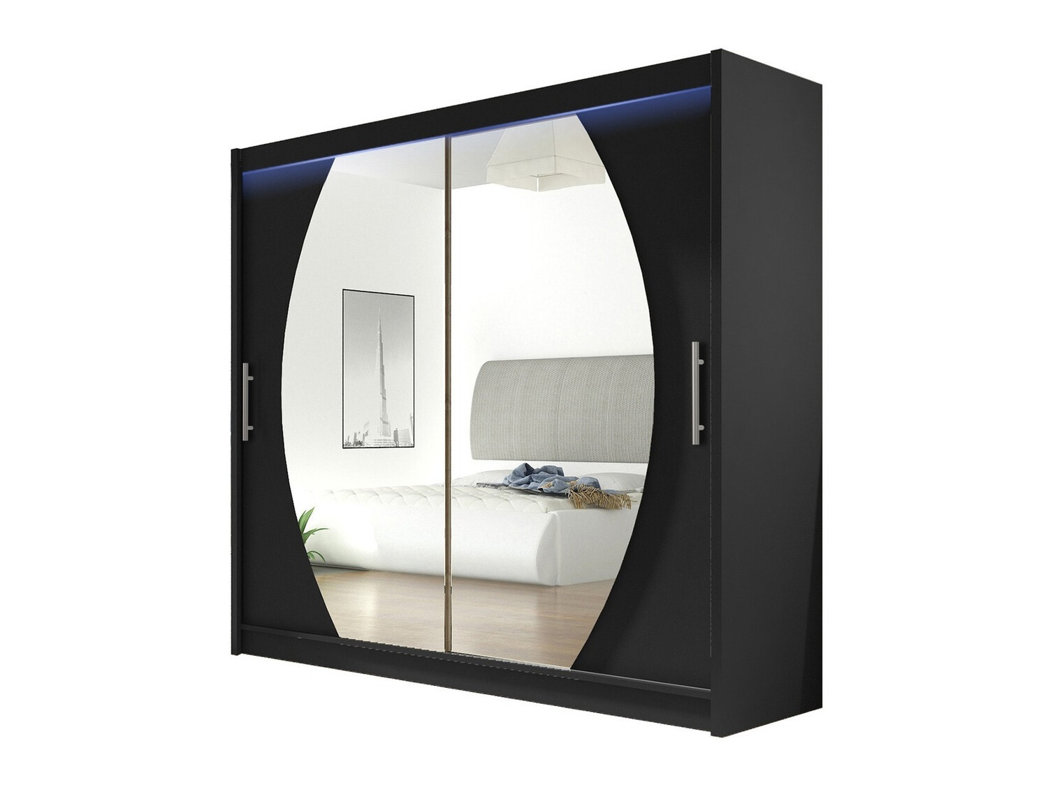 Kleiderschrank Closico Pallor IV (Schwarz)