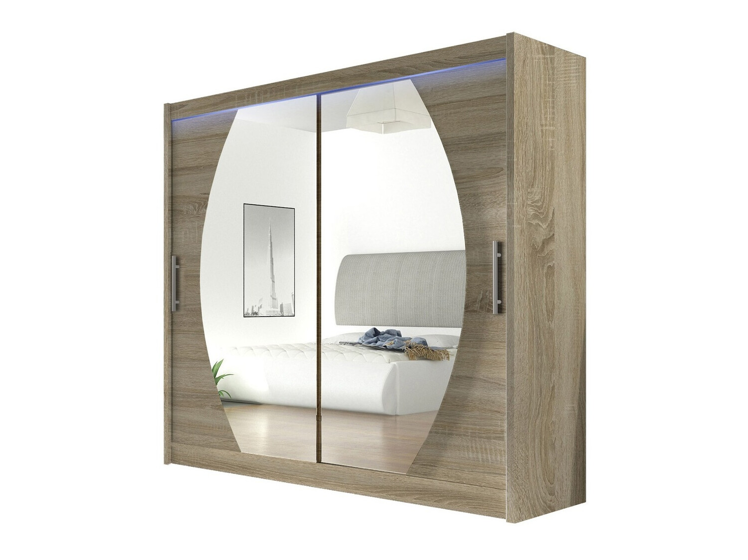 Kleiderschrank Closico Pallor IV (Sonoma eichenholz)