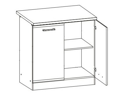 Modularer Schrank mit Türen Eli Light 105