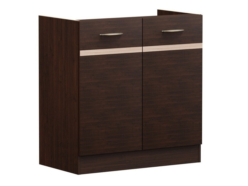 Modularer Waschbeckenschrank mit Türen Eli Dark 107