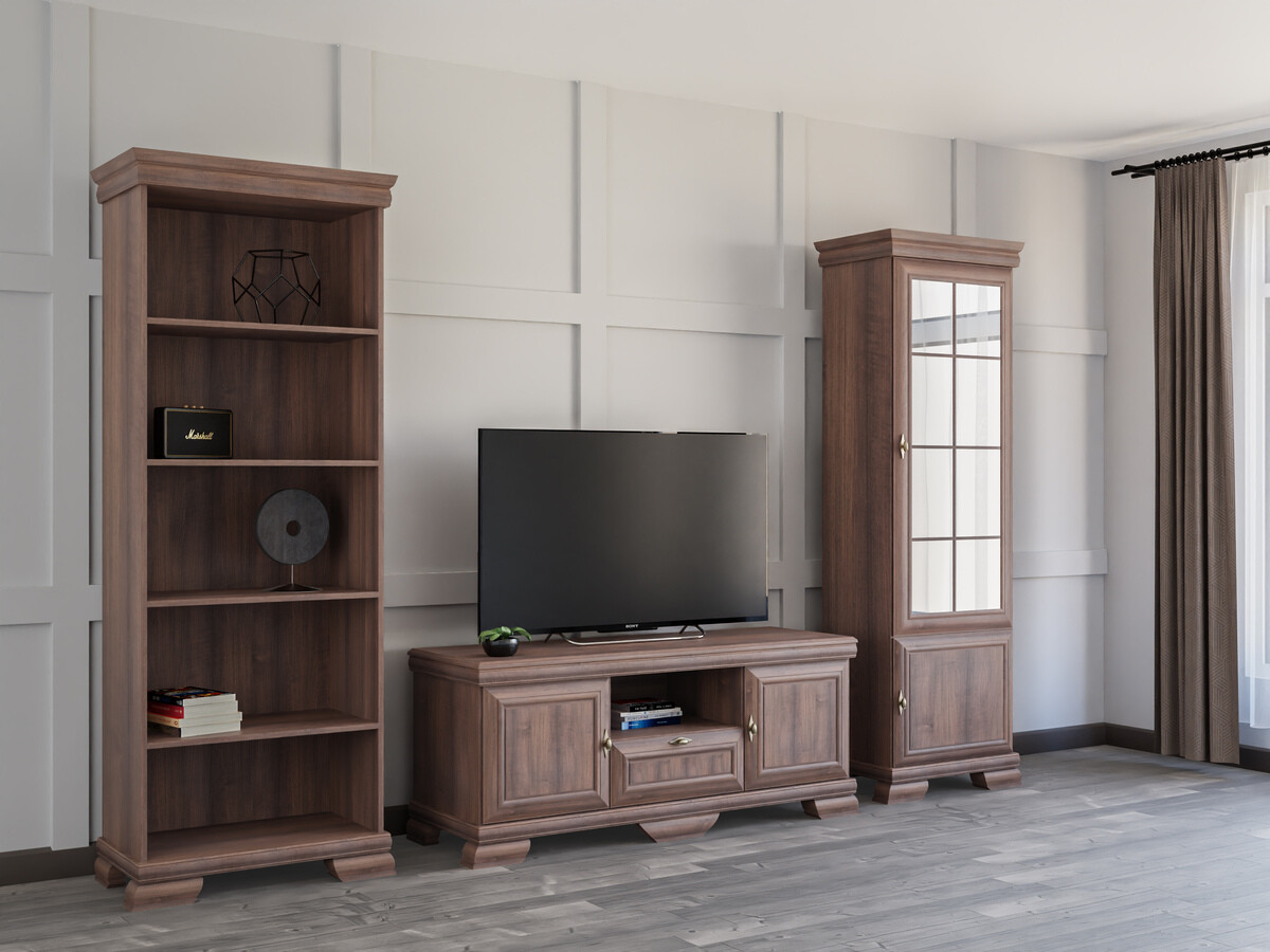 Wohnzimmer-Sets Salmeru 112 (Samoa King Nussholzoptik)
