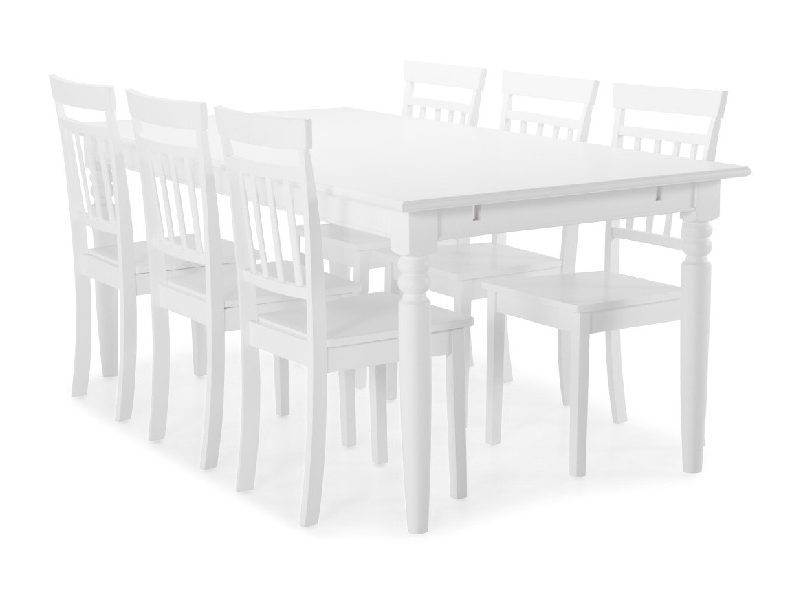 Esszimmergarnitur Provo 133 (Weiss)