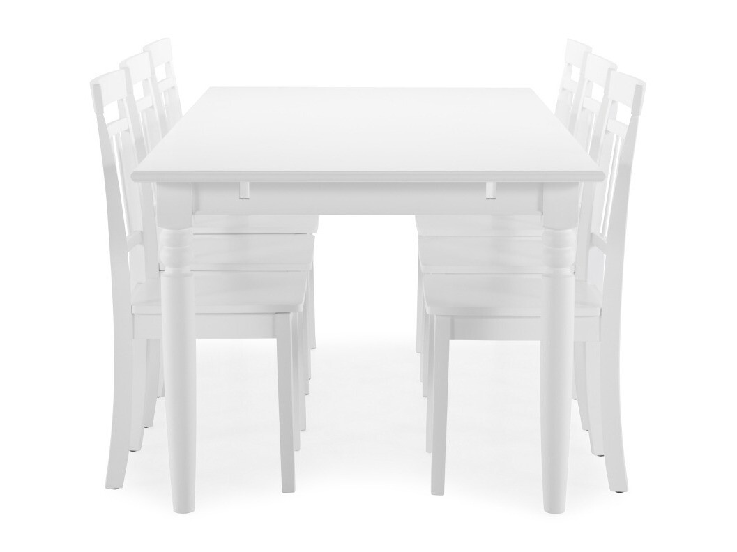 Esszimmergarnitur Provo 133 (Weiss)