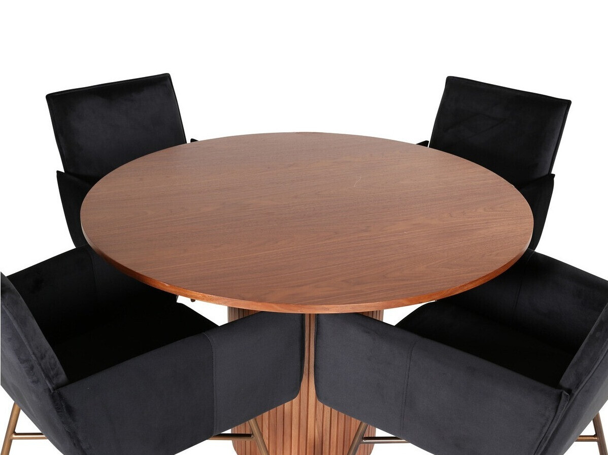 Essgruppe Dallas 3093 (Schwarz + Kupfer)