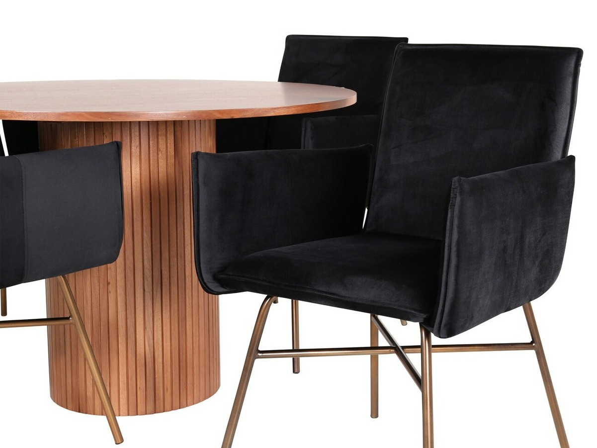 Essgruppe Dallas 3093 (Schwarz + Kupfer)