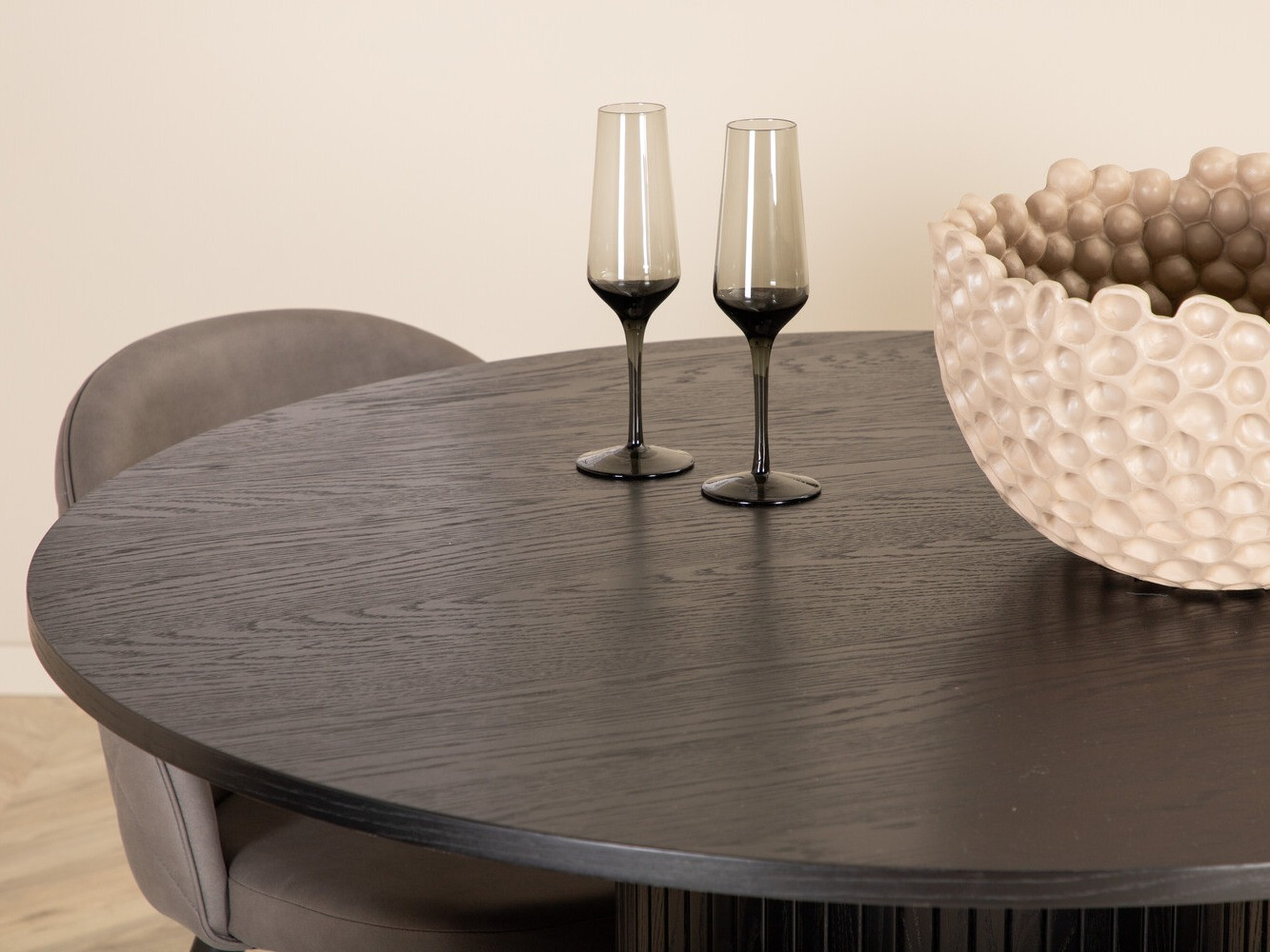 Essgruppe Dallas 3070 (Grau + Schwarz)