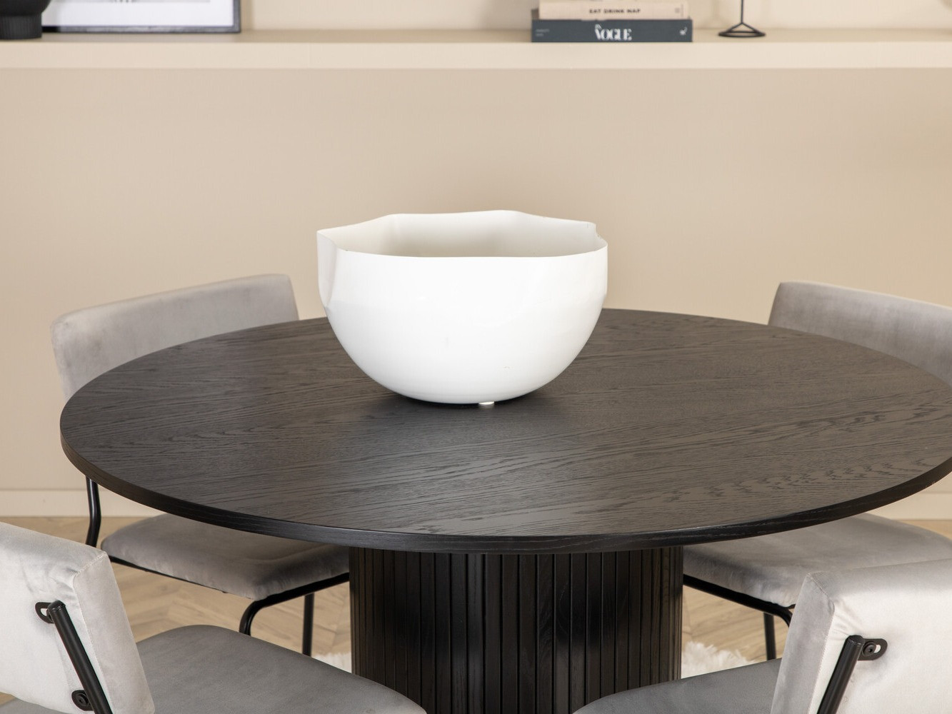 Essgruppe Dallas 3084 (Grau + Schwarz)