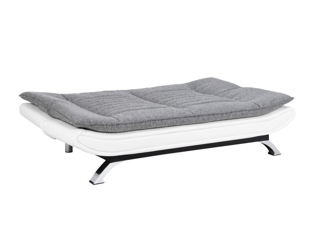 Schlafsofa Norsica 228 (Weiss + Hellgrau)