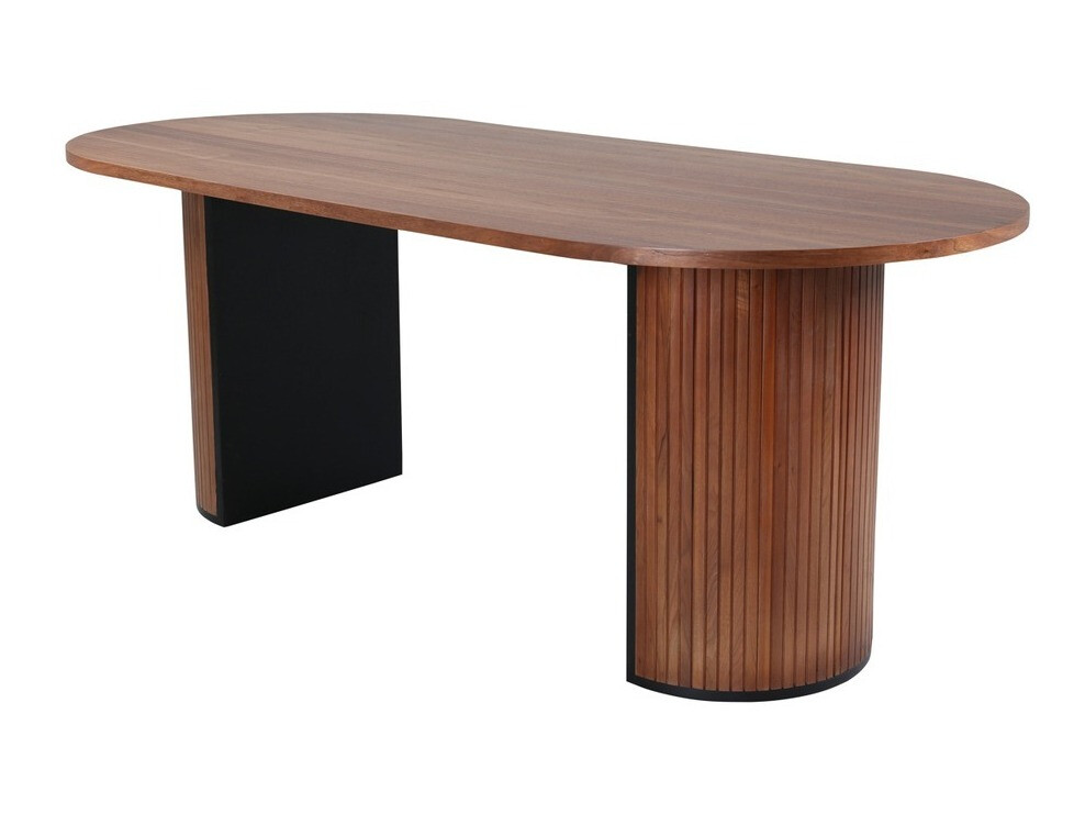 Tisch Dallas 1712 (Nussholzoptik + Schwarz)