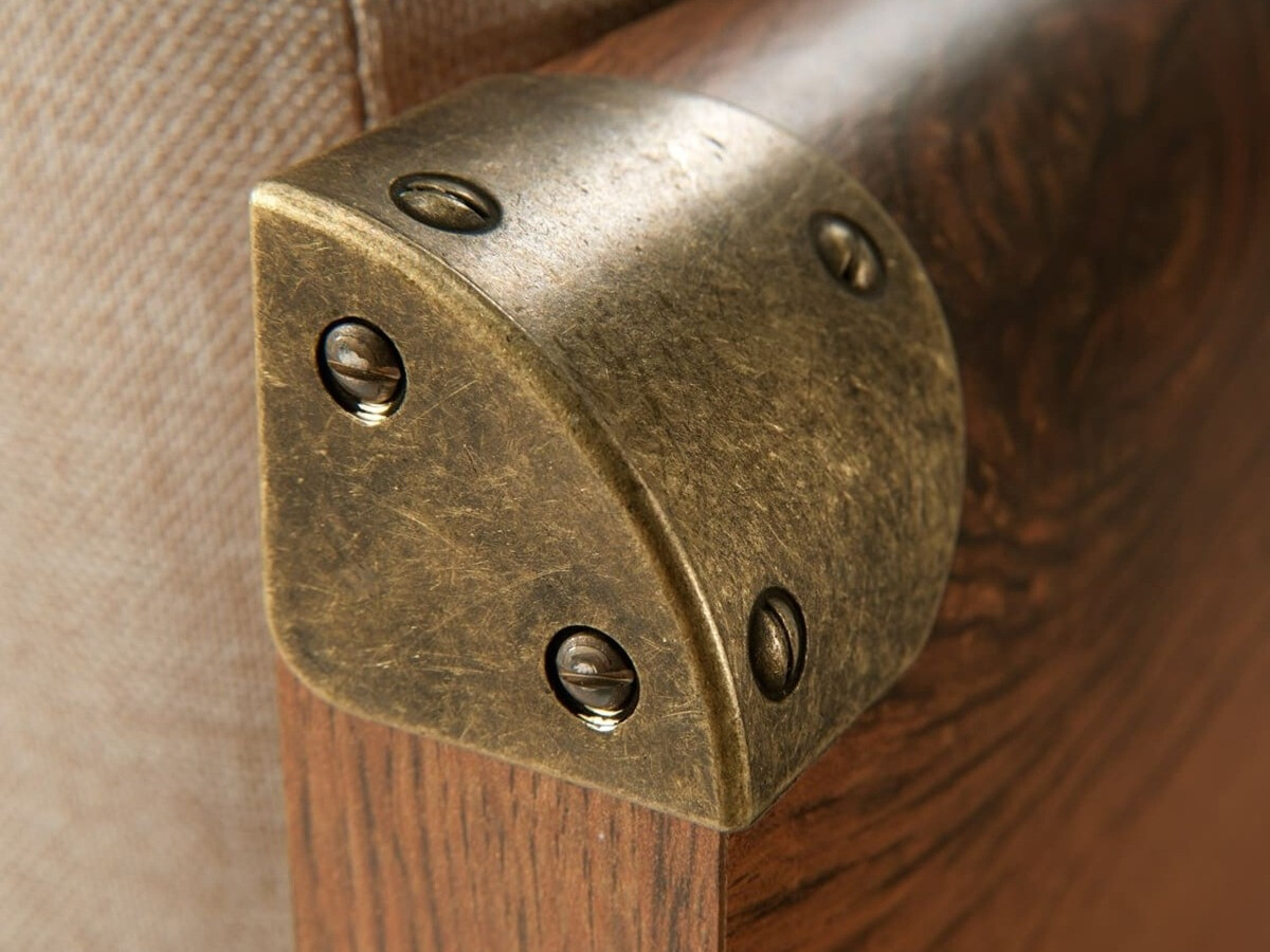 Bett Boston 630 (Eichenholzoptik + Beige)