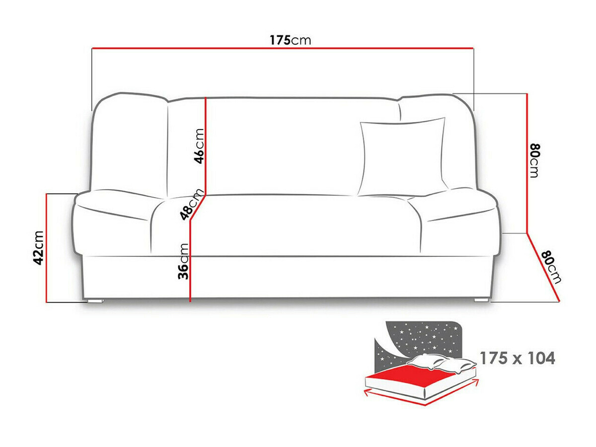 Schlafsofa Columbus 117 (Inari 96)