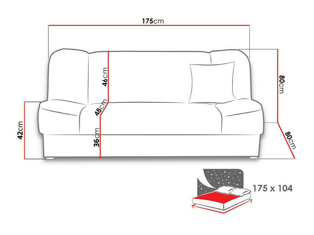 Schlafsofa Myreva (Orinoco 85)