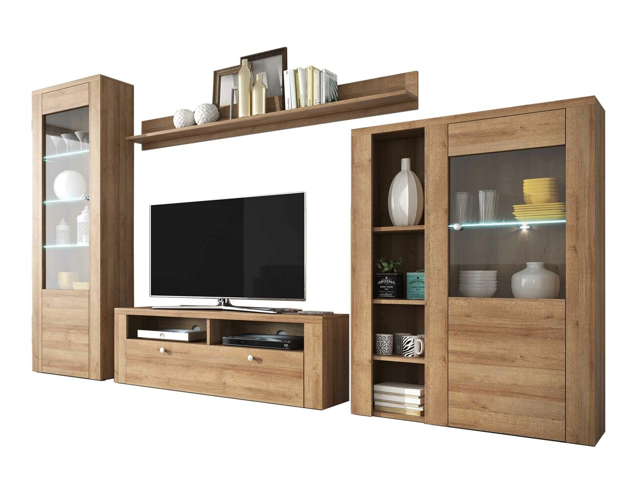 Wohnzimmer-Set Salelbo 100 (Rivera eiche)