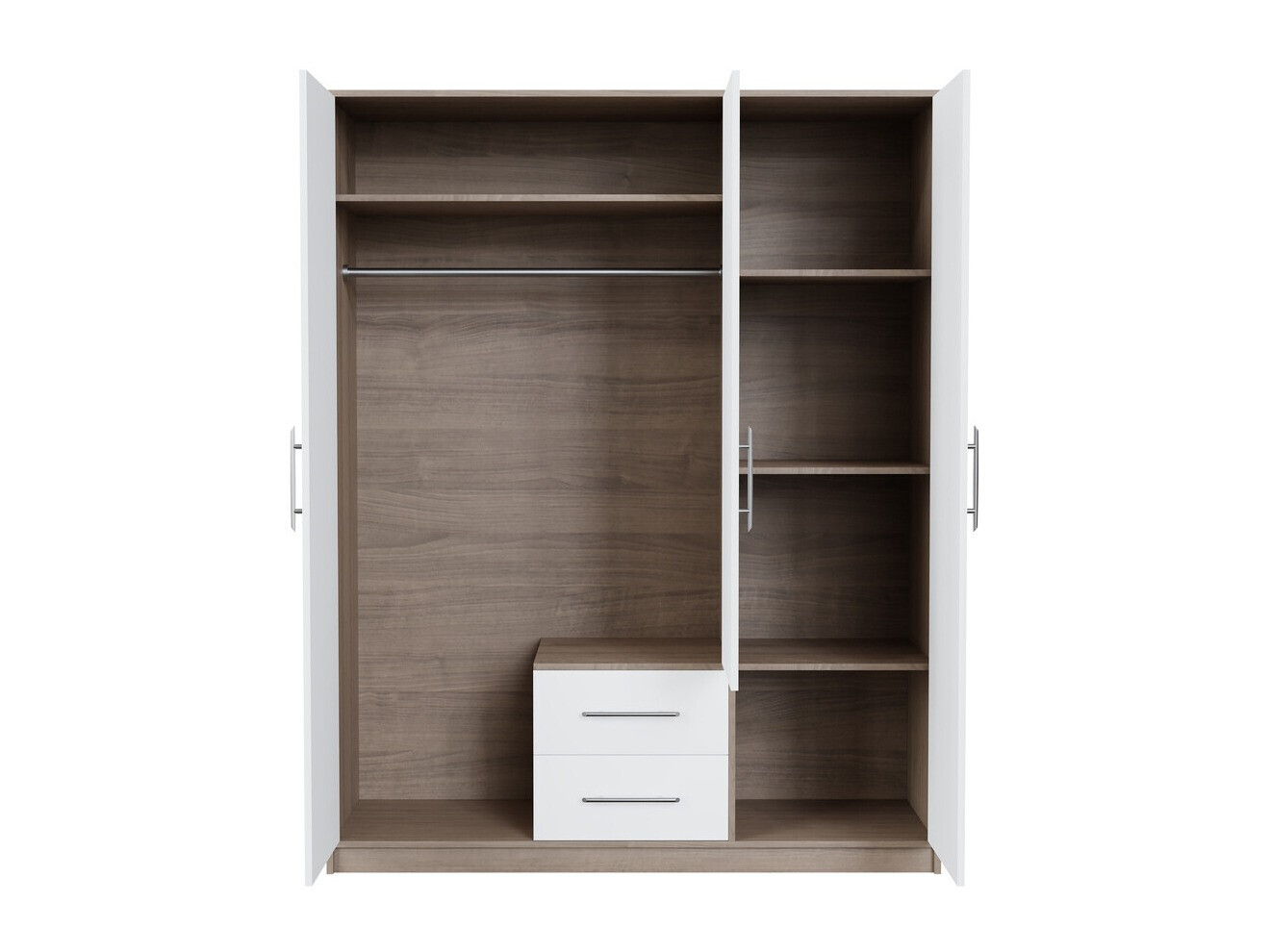 Kleiderschrank Cavmero 102 (Sonoma-Eiche + Weiss)
