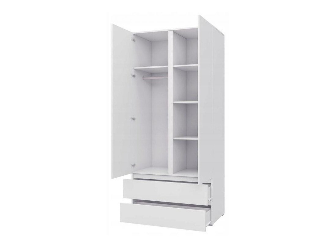 Kleiderschrank Cirdora 101 (Weiss)