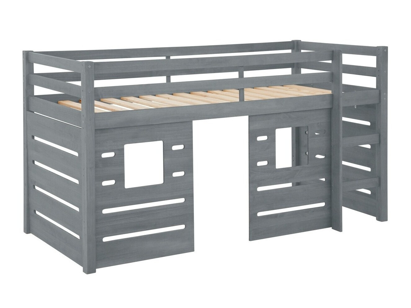 Hohes Bett Ruvfiva 104 (Grau)