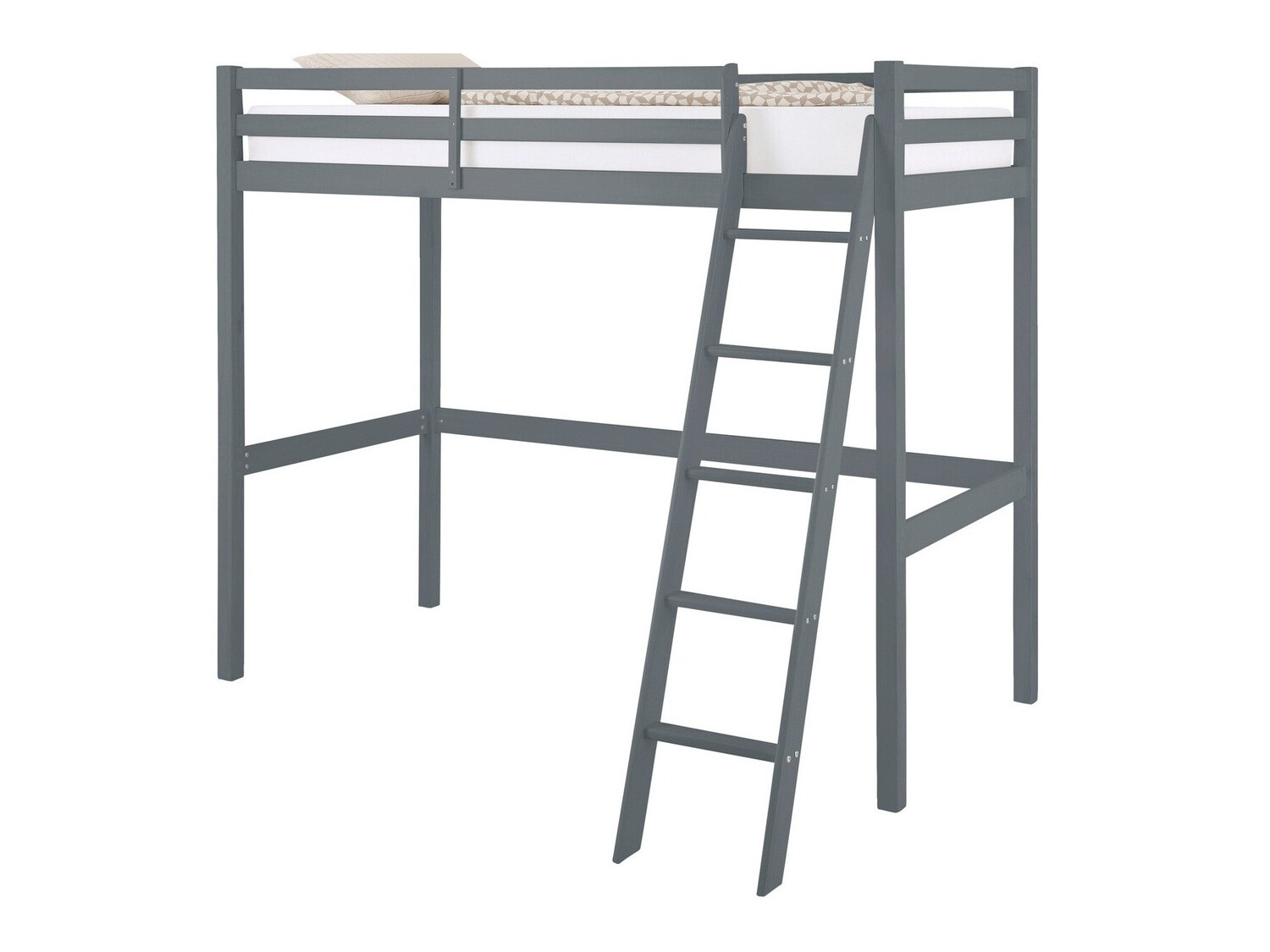 Hohes Bett Ruvfiva 105 (Grau)