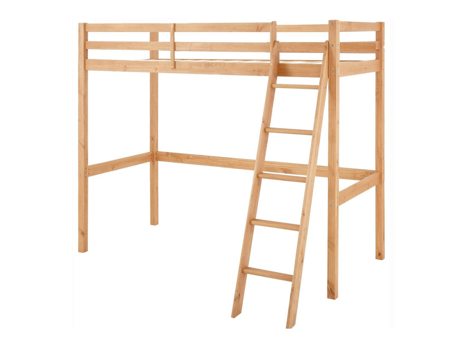 Hohes Bett Ruvfiva 105 (Kiefernholzoptik)