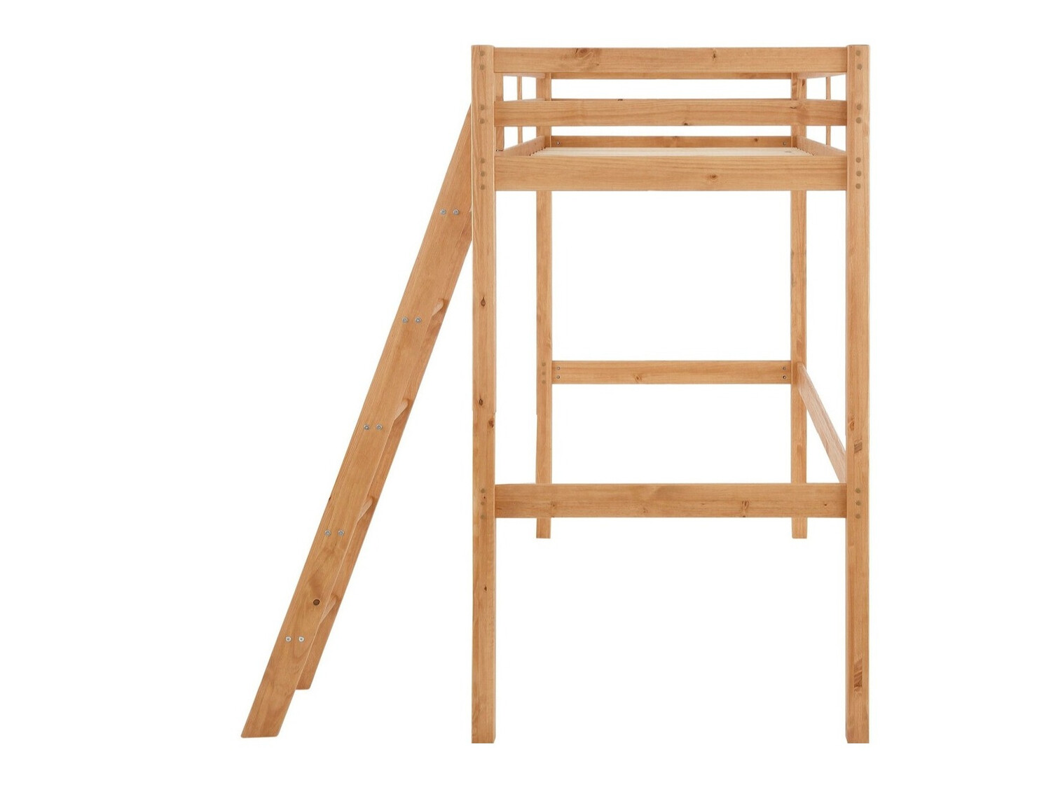 Hohes Bett Ruvfiva 105 (Kiefernholzoptik)