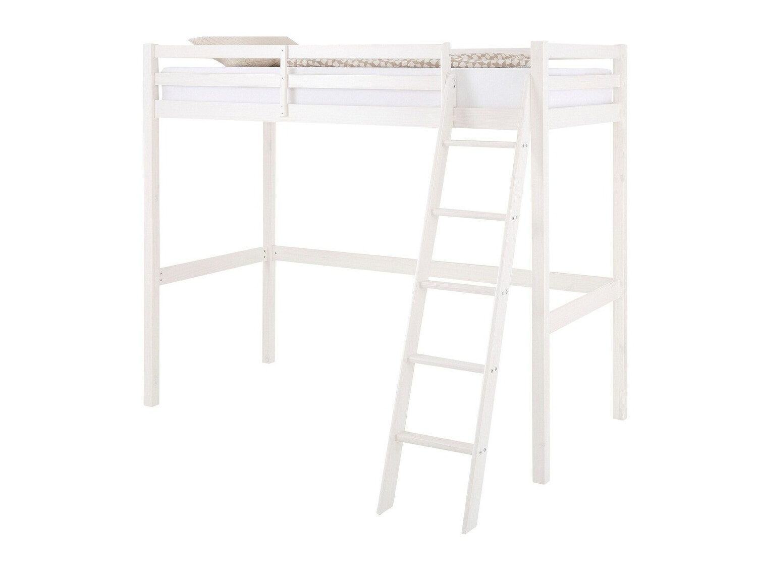 Hohes Bett Ruvfiva 105 (Weiss)