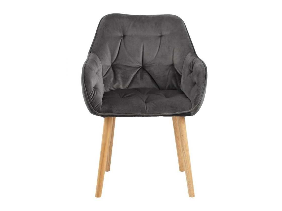 Stuhl Norsica 489 (Dunkelgrau + Helles Holz)