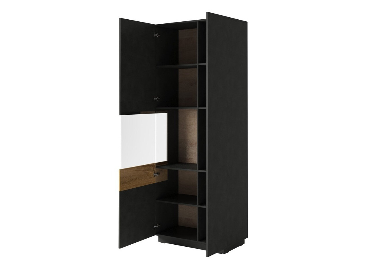 Wohnzimmer-Set Livlore 108 (Matera grau + Wotan-Eiche)