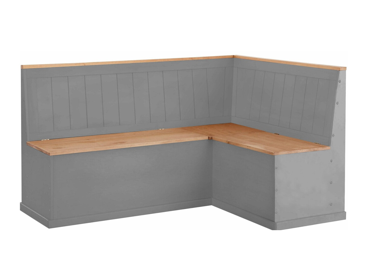 Küchenecke Cirfeli 100 (Grau + Kiefernholzoptik)