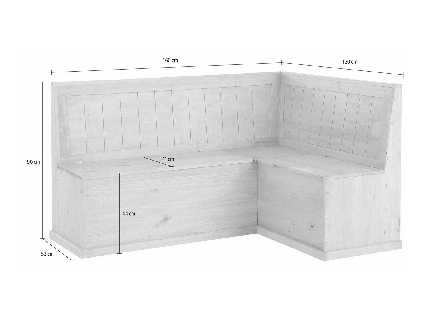 Küchenecke Cirfeli 100 (Kiefernholzoptik)
