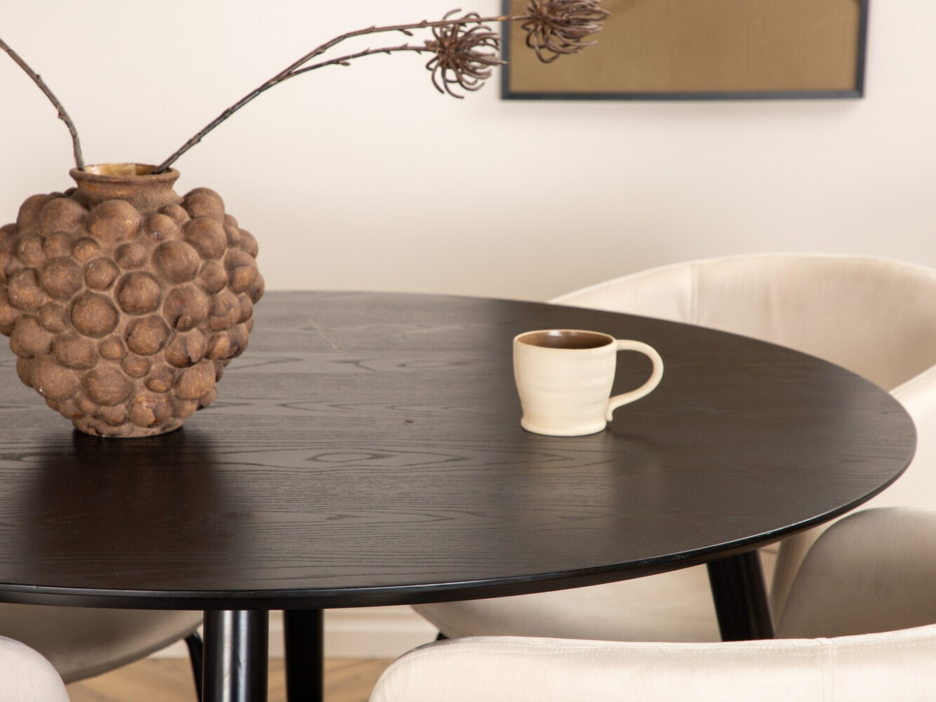 Essgruppe Dallas 2539 (Beige + Schwarz)