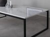 Couchtisch Dallas 179 (Weisser Marmor + Schwarz)