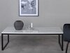 Couchtisch Dallas 179 (Weisser Marmor + Schwarz)